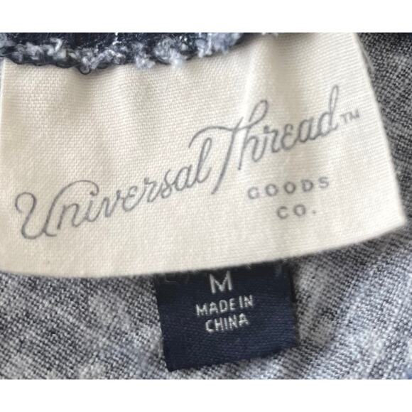 UNIVERSAL THREAD MIDI SUMMER DRESS, WOMENS, M, NAVY/LIGHT BLUE GEOMETRIC PATTERN - Picture 9 of 10